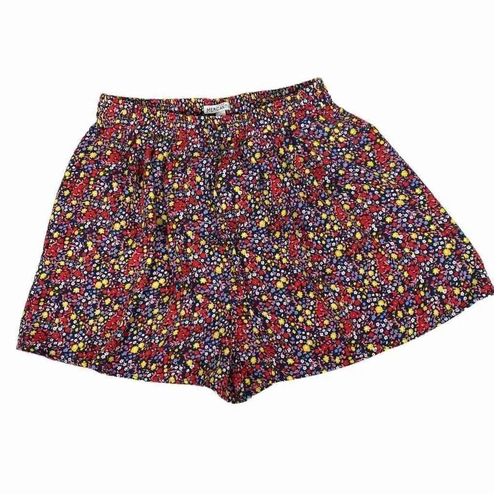 J Crew Mercantile Floral Pull-On Elastic Waist Shorts Size XS